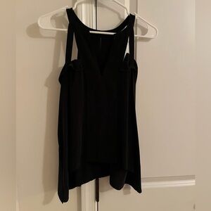 BCBG Elegant Black V-Neck Tank Top